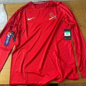 Authentic St. Louis Cardinals Nike long sleeve dri-fit T-shirt